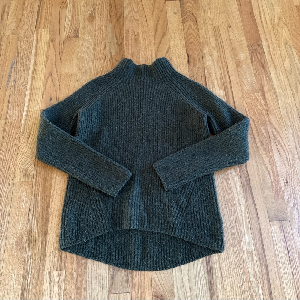 MADEWELL Northfield Mockneck Sweater Army Green Fall Winter Classic Size XS